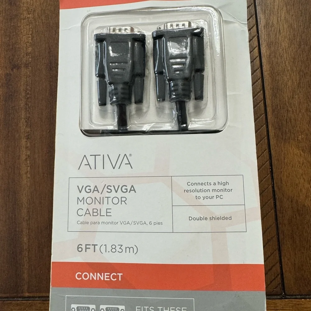 Ativa 6ft VGA / SVGA Monitor Cable.